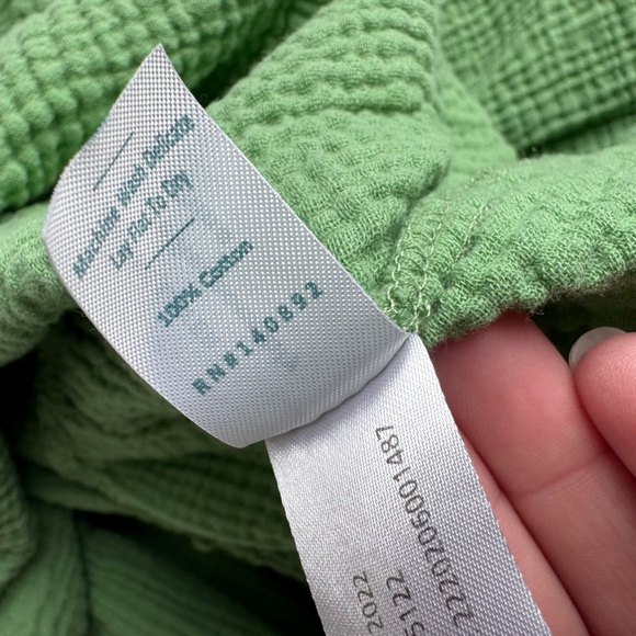 Marine Layer Jude Flutter Sleeve Dress Women Small Jade Sheen green tiered flowy - Picture 5 of 10